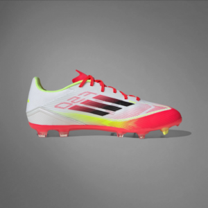 Adidas F50 League Firm Ground/Multi-Ground (Cloud White/Black/Solar Yellow)