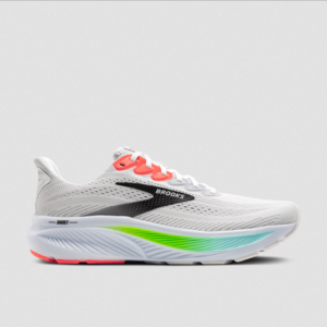 Brooks Men's Ghost 17 (White/Pink Clay/Gecko)