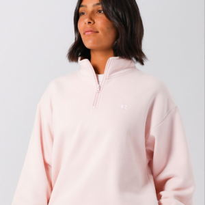 Russell Athletic Women's R Logo 1/4 Zip (Pale Pink Lilac)