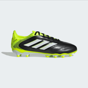 Adidas Kid's Copa Pure III Club FG/MG J (Black/White/Lucid Lemon)