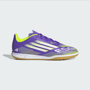 Adidas Kid's F50 Club Indoor J (Purple Rush/Cloud White/Lucid Lemon)