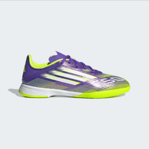 Adidas Kid's F50 League Indoor J (Purple Rush/Cloud White/Lucid Lemon)