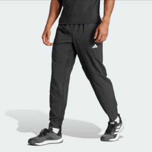 Adidas Men's Train Essentials 3-Stripe Woven Pant (Black/White)