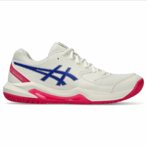ASICS Women's Gel-Dedicate 8 (Cream/Dark Cobalt)