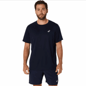 ASICS Men's Silver SS Top (Midnight)
