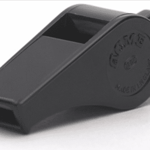 ACME Small Plastic Whistle with Lanyard (Black)