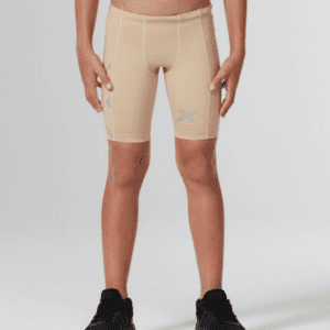 2XU Kids Core Compression Shorts (Beige)