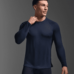 2XU Men's Aero Long Sleeve (Midnight/Silver Reflective)