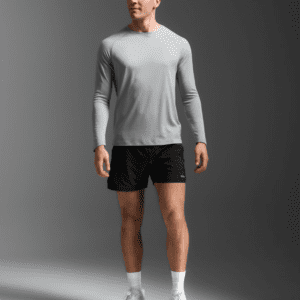 2XU Men's Aero Long Sleeve (Weathervane/Black Reflective)
