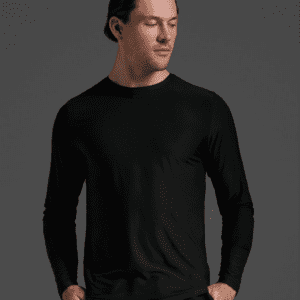 2XU Men's Signature Long Sleeve Tee (Black/Black)